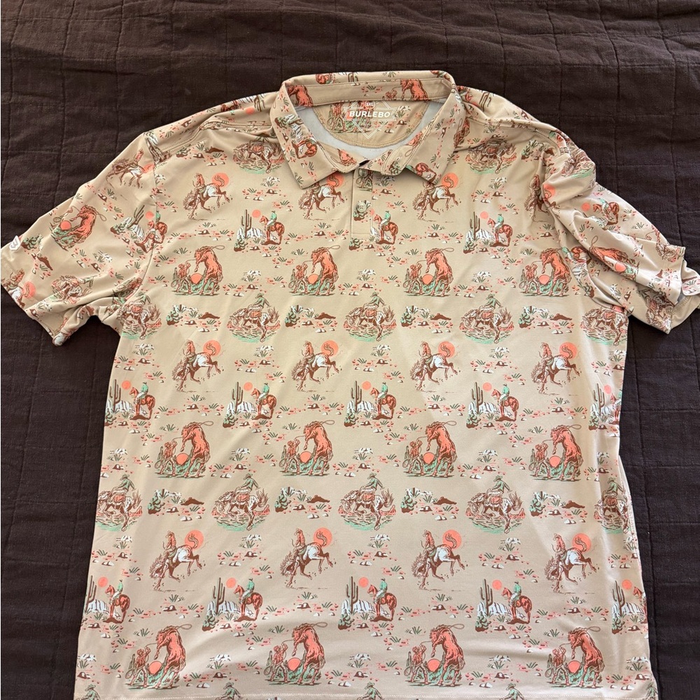 BURLEBO Performance Polo - Cowboy up